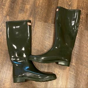 Women’s Hunter Orig. Tall Glossy Rain Boots - 9